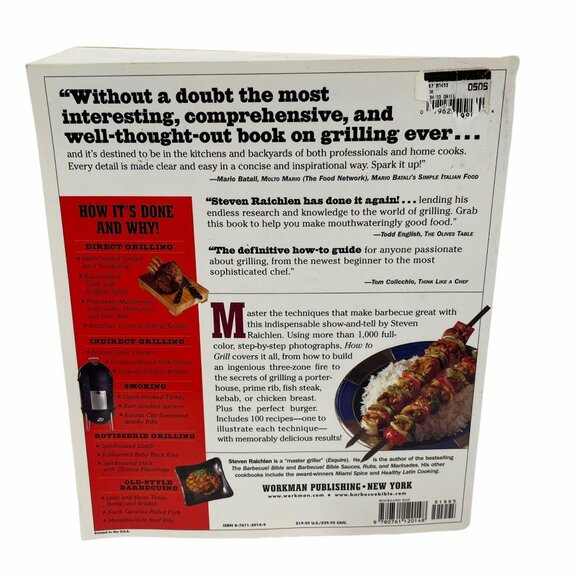 How To Grill By Steven Raichlen Barbecue Guide Book Techniques Easy Recipes - Picture 4 of 4